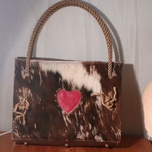 Leatherwork Unlimited Cowhair Purse